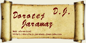 Dorotej Jaramaz vizit kartica